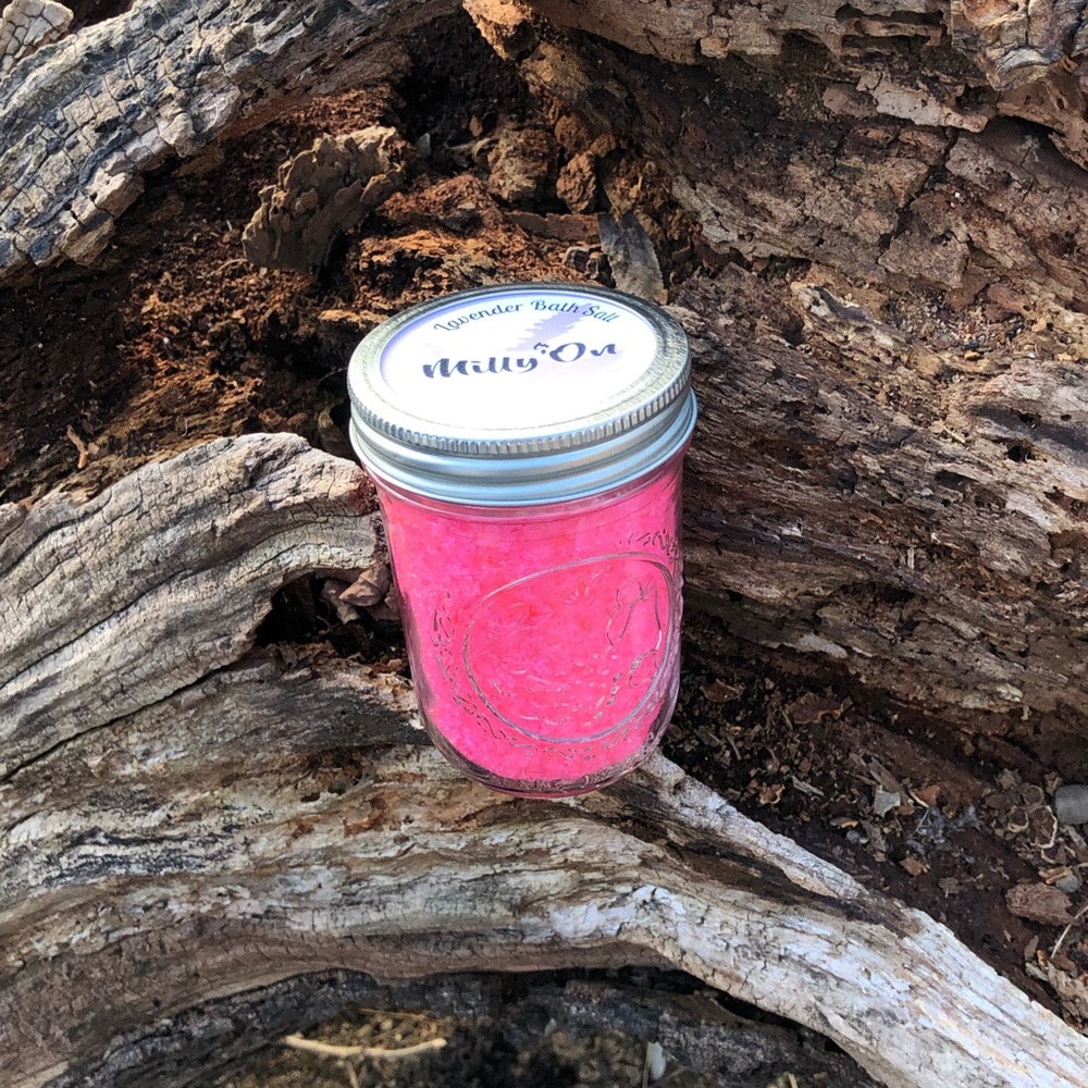 Bath salts and candles.